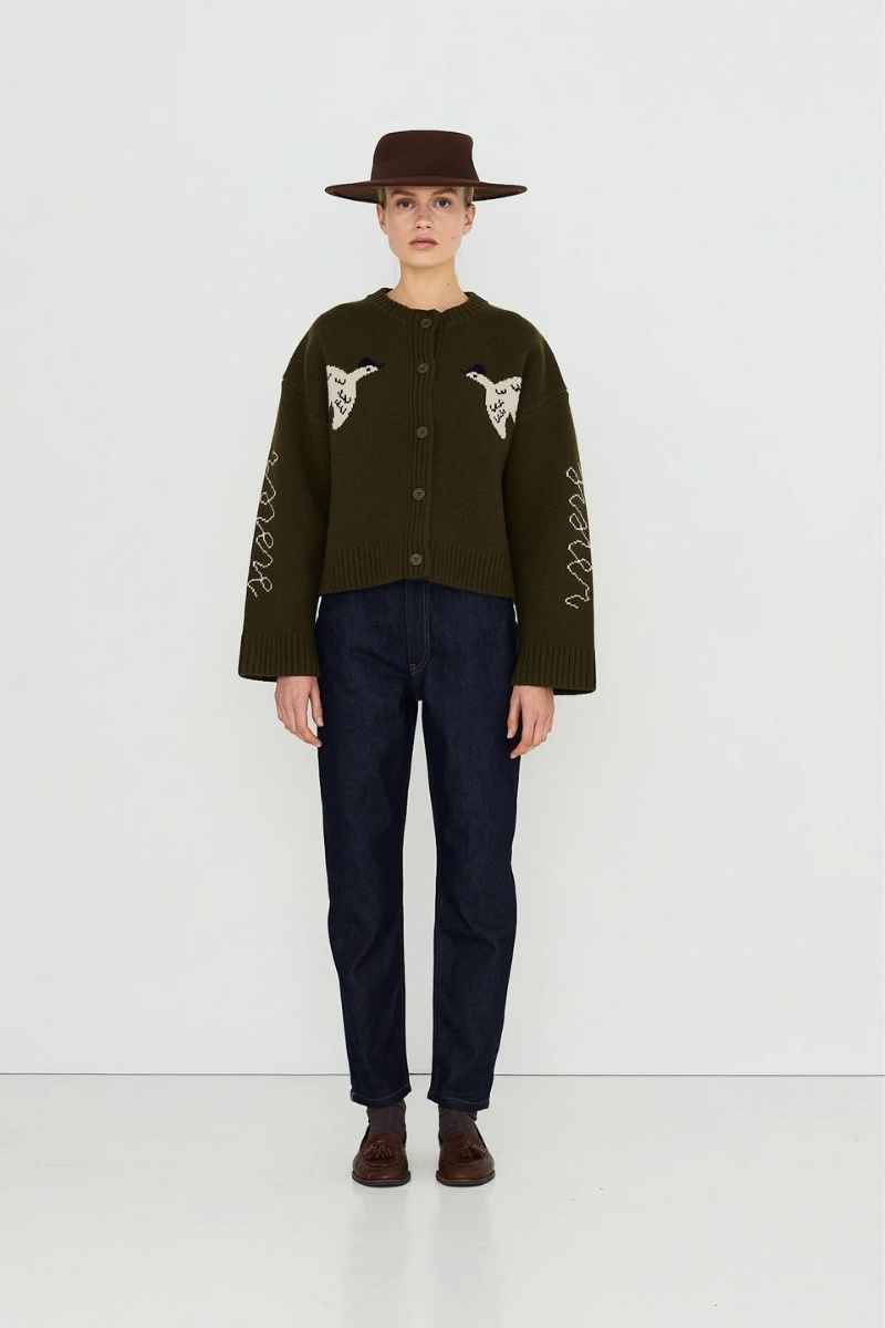 GEESE CARDIGAN KHAKI