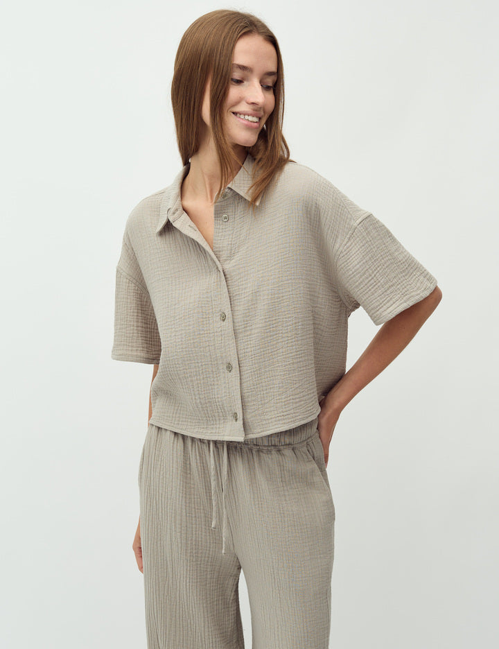 EMELE SS SHIRT LIGHT TWIG