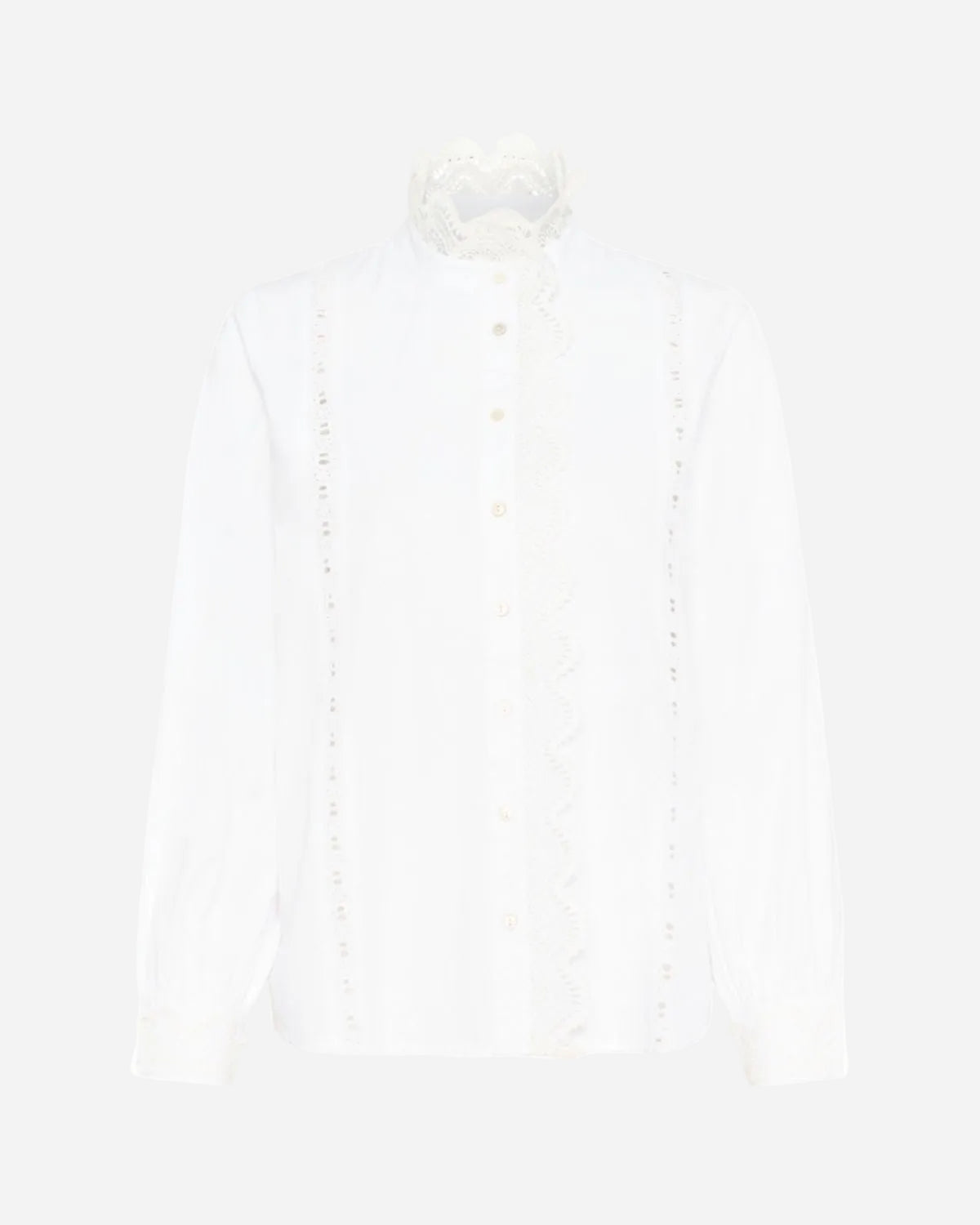White turtleneck sweater on a white background
