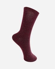 Maroon sock on a white background