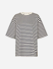 Black and white striped shirt on a white background