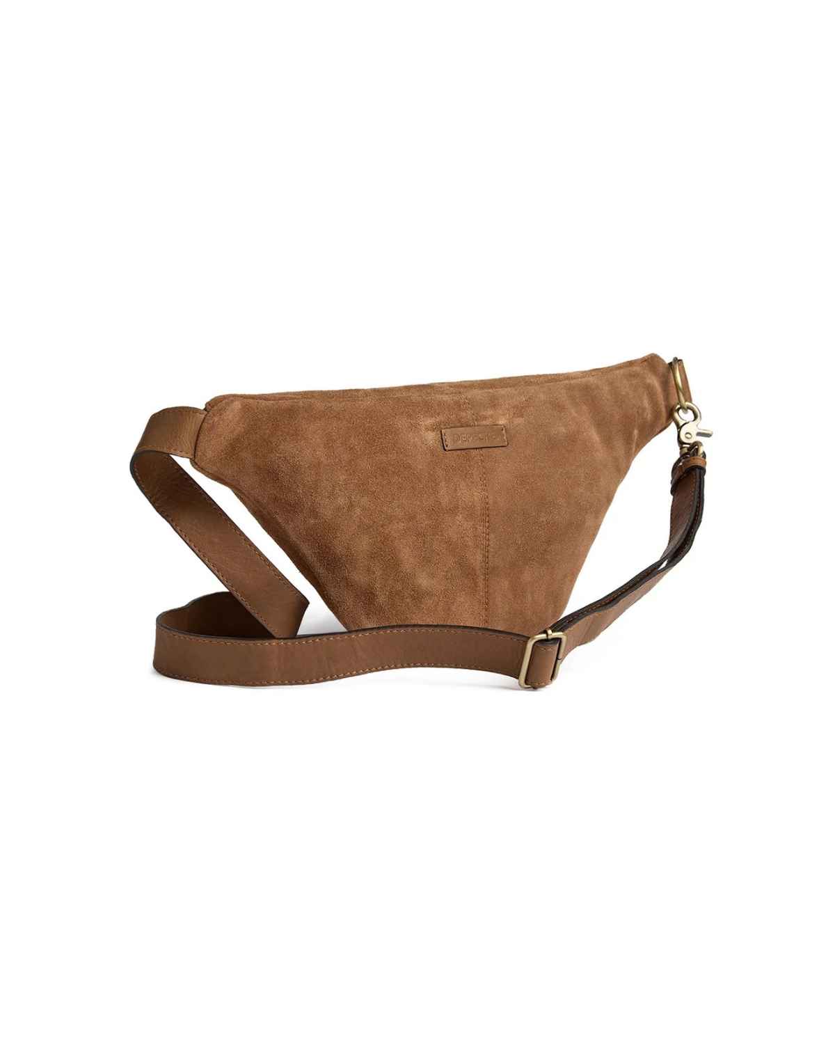 SUEDE BUMBAG DARK TAN