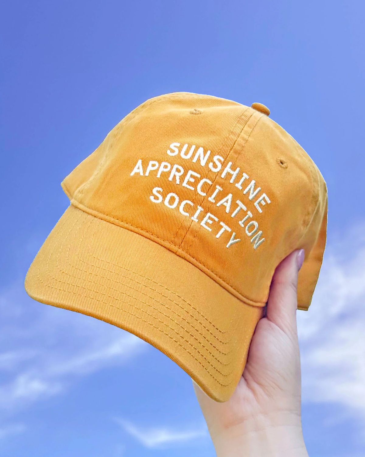 SUNSHINE APPRECIATION SOCIETY CAP YELLOW