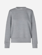 Gray sweater on a white background