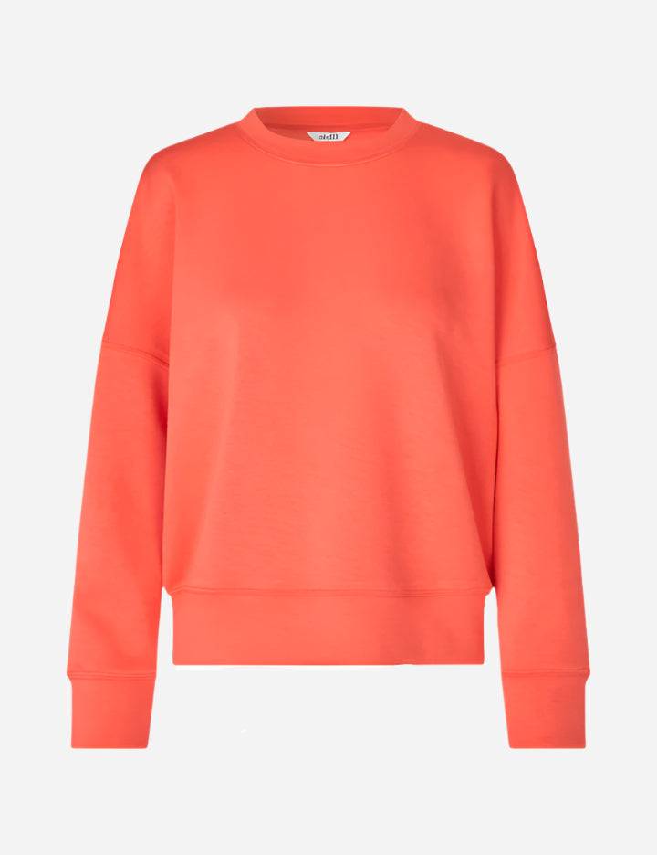 Orange sweatshirt on a white background