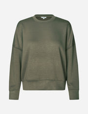 Green sweatshirt on a white background