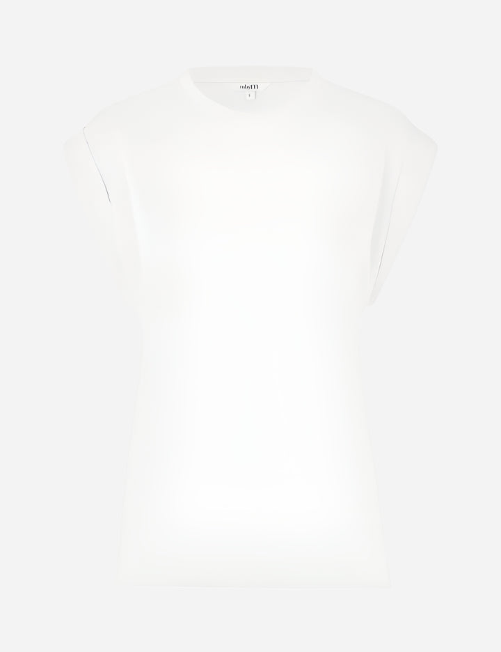 Plain white t-shirt on a white background