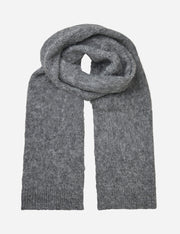 Gray scarf on a white background