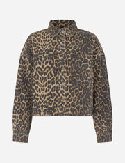 Leopard print shirt on a white background