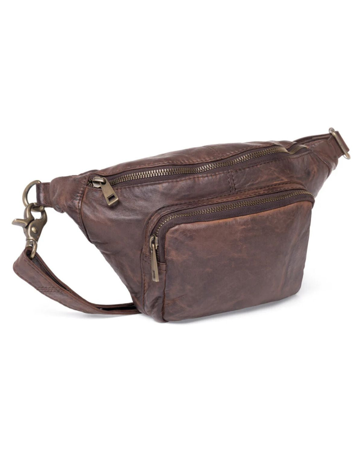 LEATHER BUMBAG WINTER BROWN