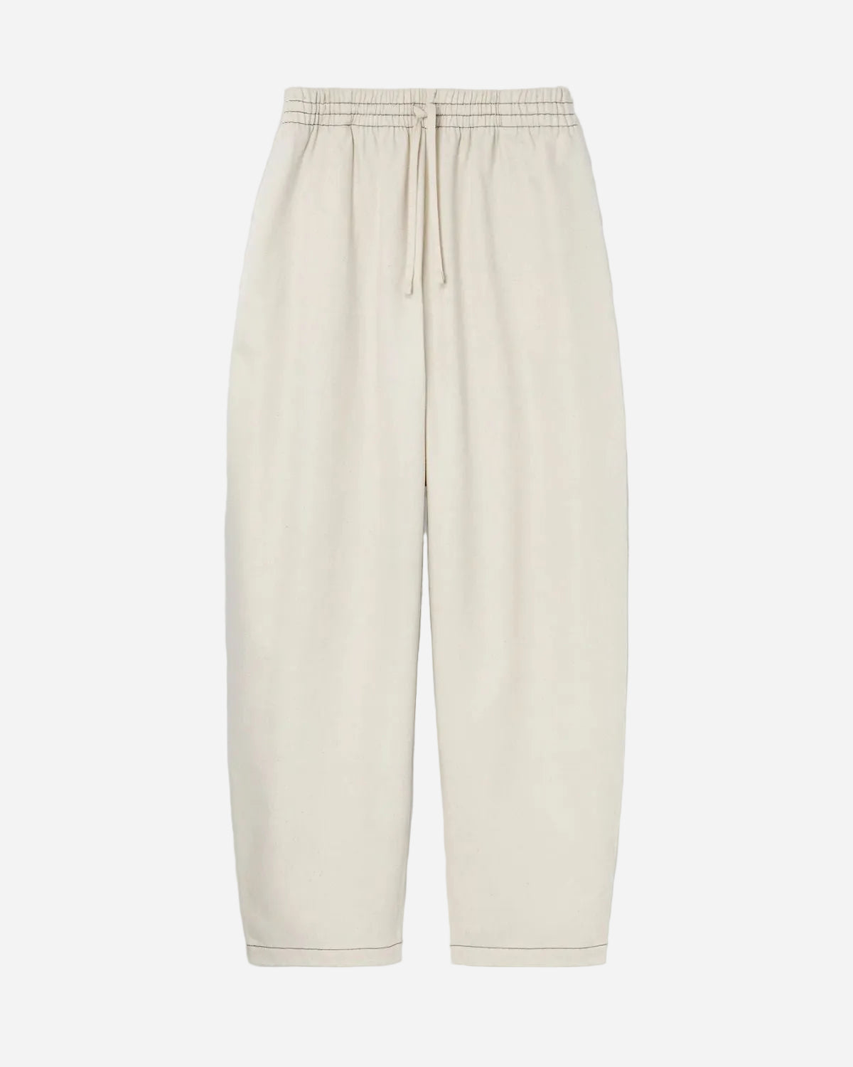 Beige pants on a light gray background