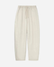 Beige pants on a light gray background