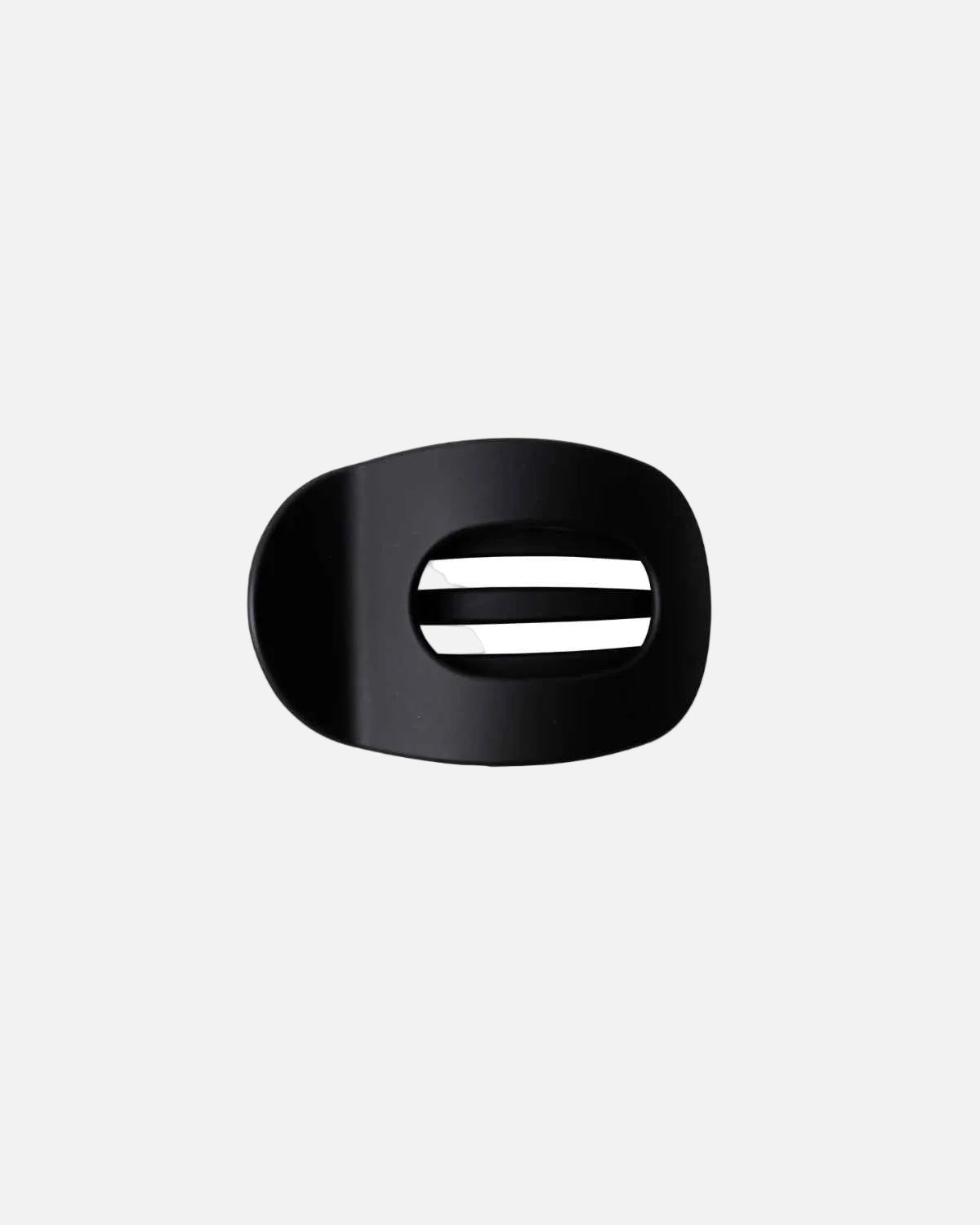 A black plastic hair claw