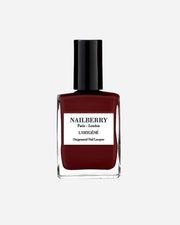 Nailberry nail polish bottle on a white background