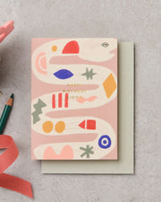 BIRTHDAY SNAKE CARD