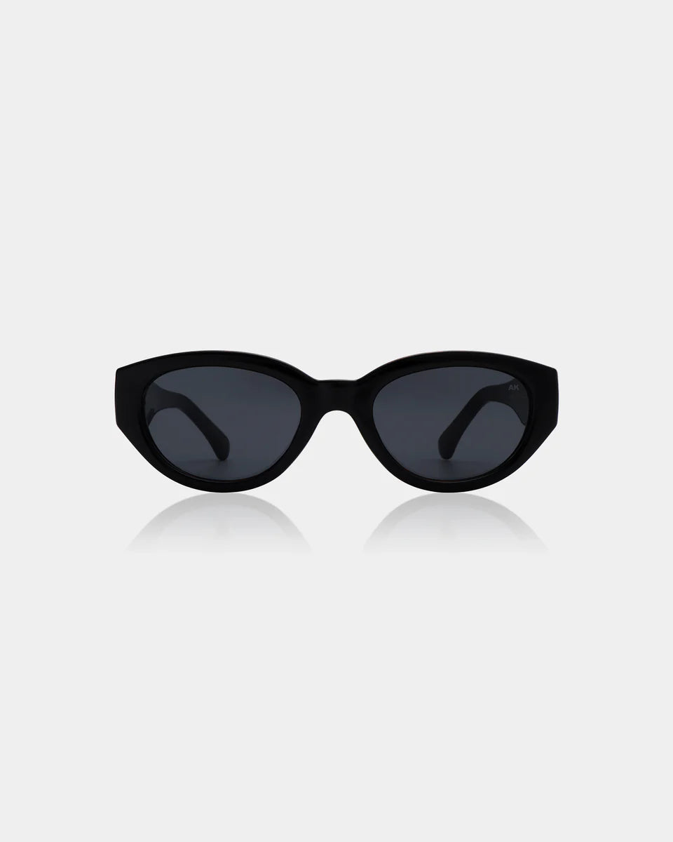 Black oval  frame sunglasses