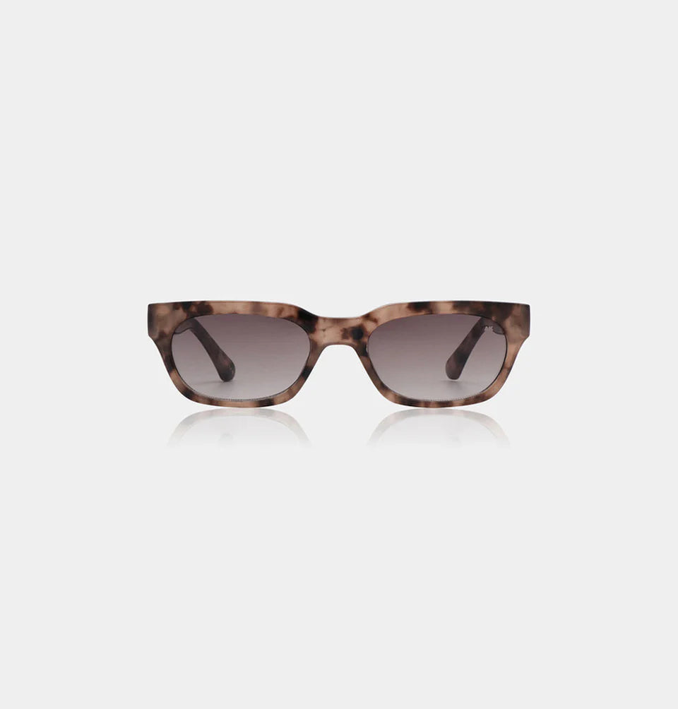 Tortoiseshell sunlgasses with narrow lenses