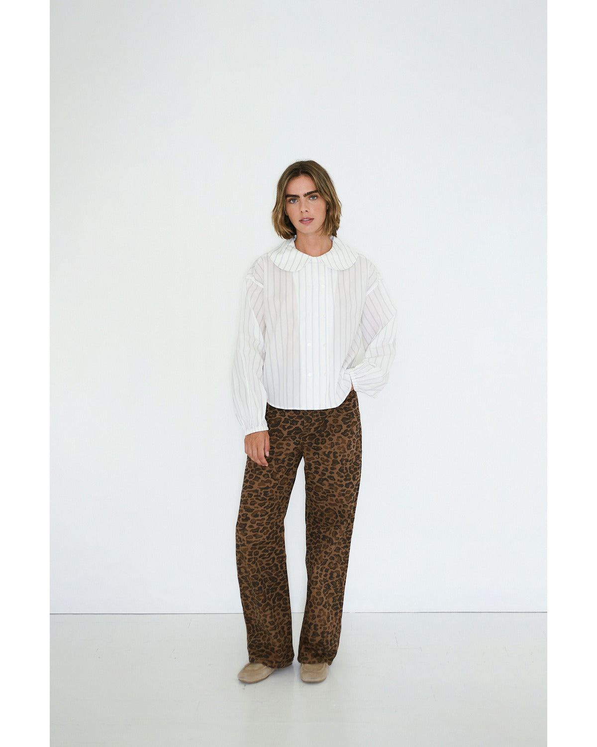 STRIPED SHIRT OFF WHITE