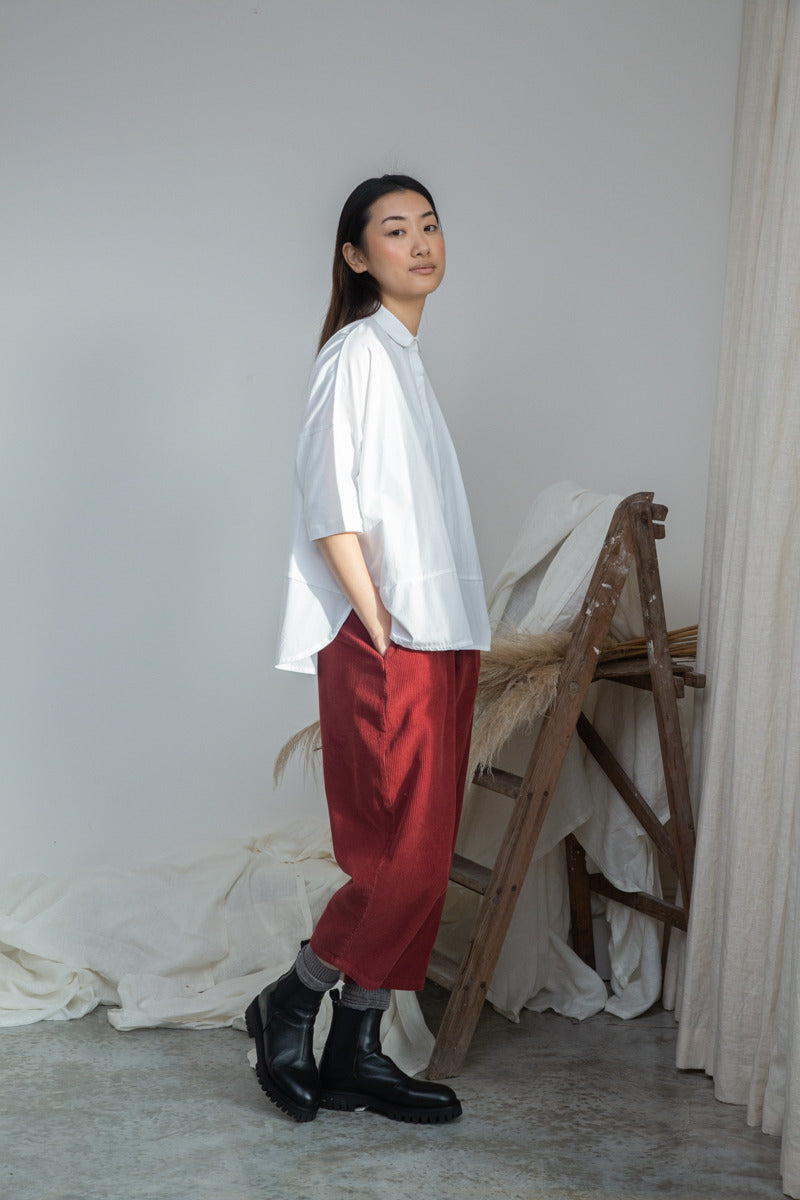 LISSIE ORGANIC COTTON SHIRT WHITE
