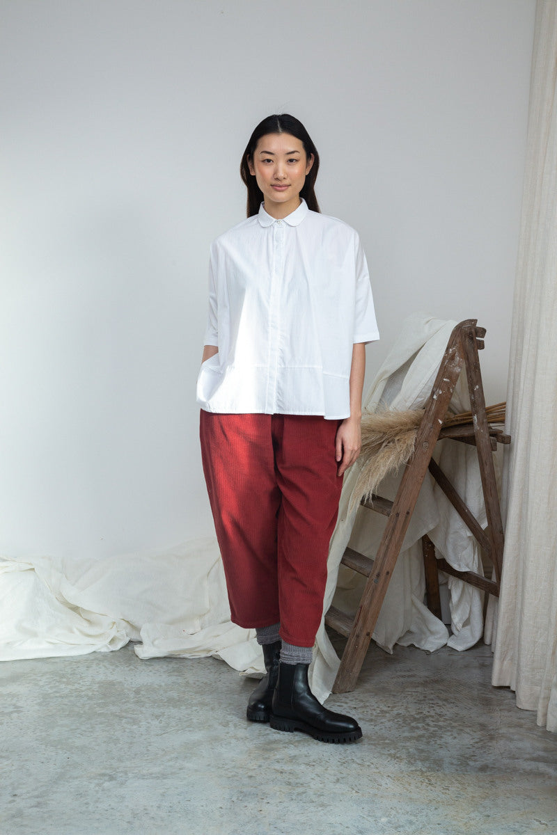 LISSIE ORGANIC COTTON SHIRT WHITE