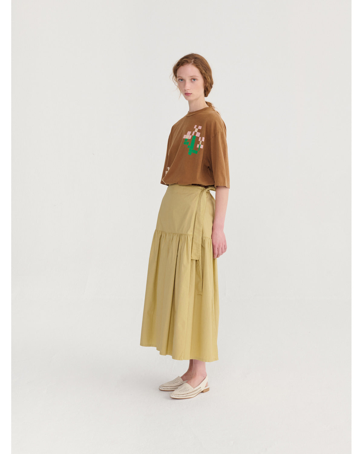 PIXEL FLOWERS OVERSIZE T-SHIRT