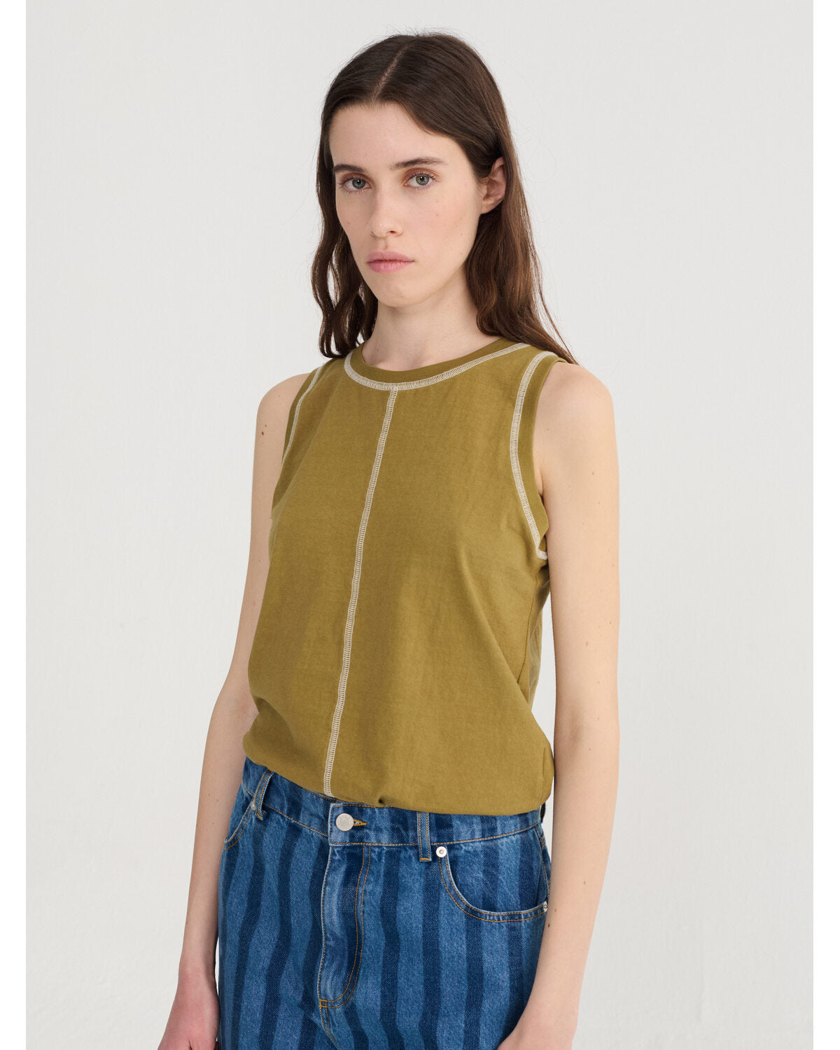 SLUB COTTON TANK TOP