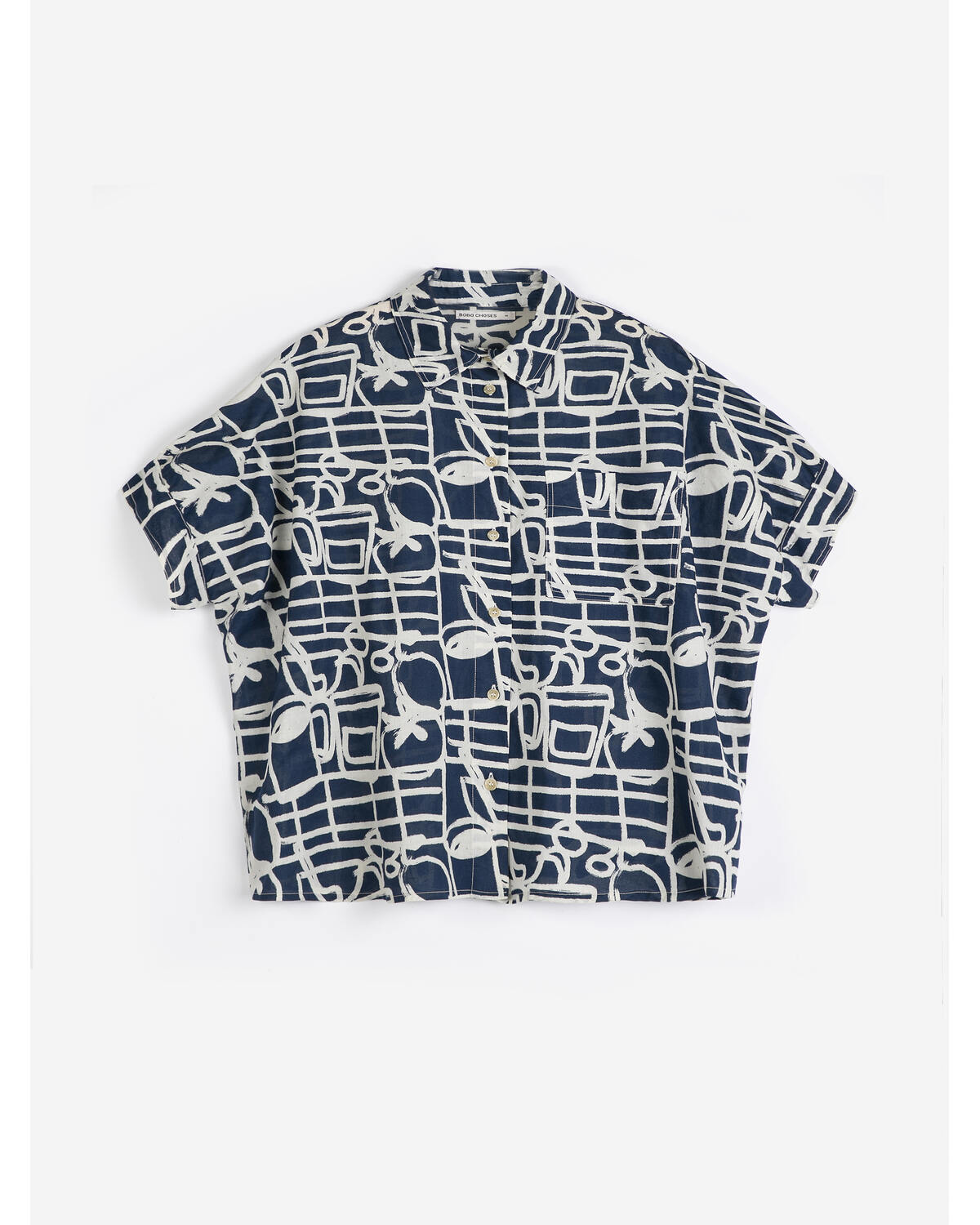 COOKERY FESTIVAL PATTERN OVERSIZE SHIRT