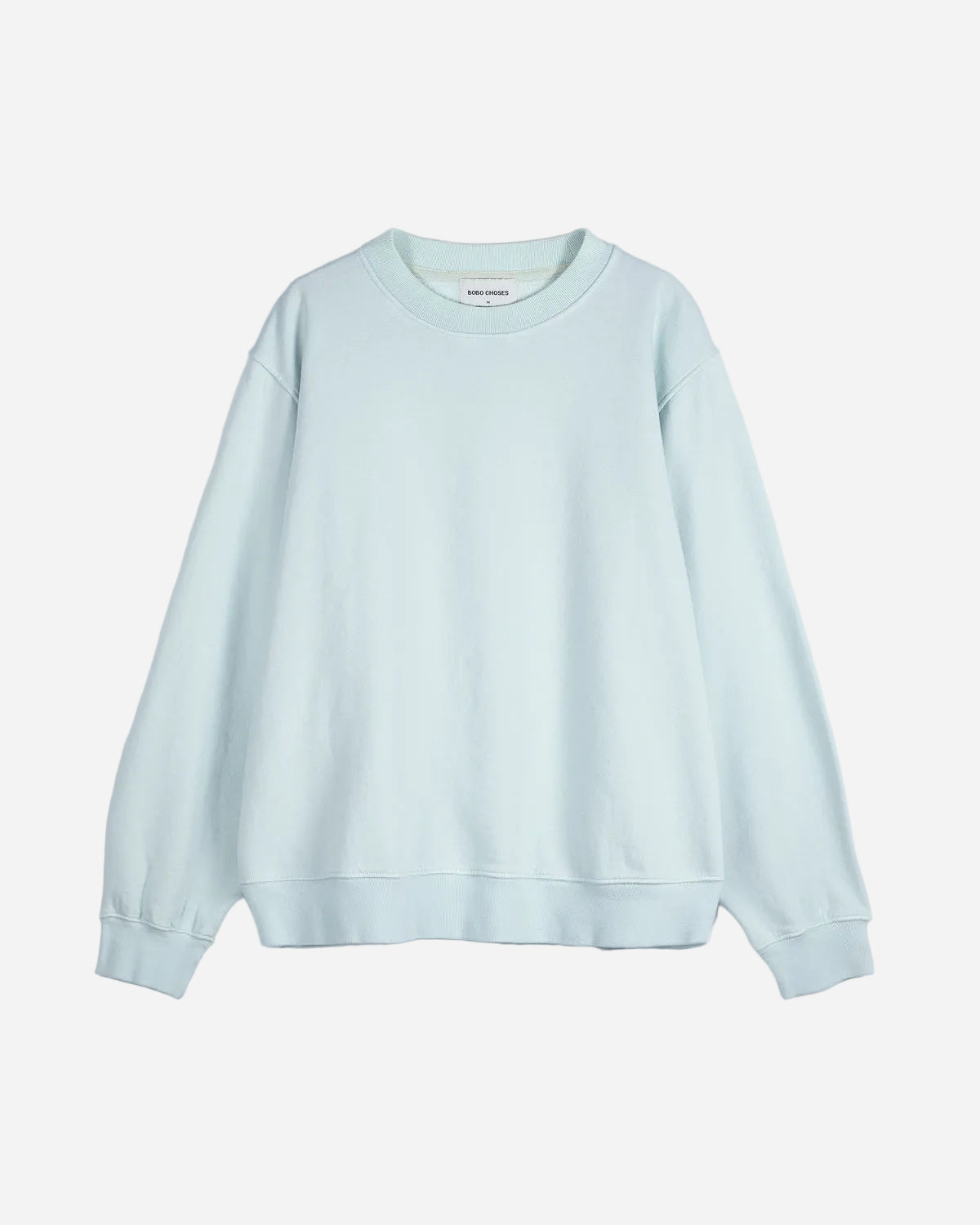 Light blue sweatshirt on a white background