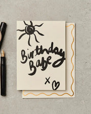 BIRTHDAY BABE BRUSH CARD