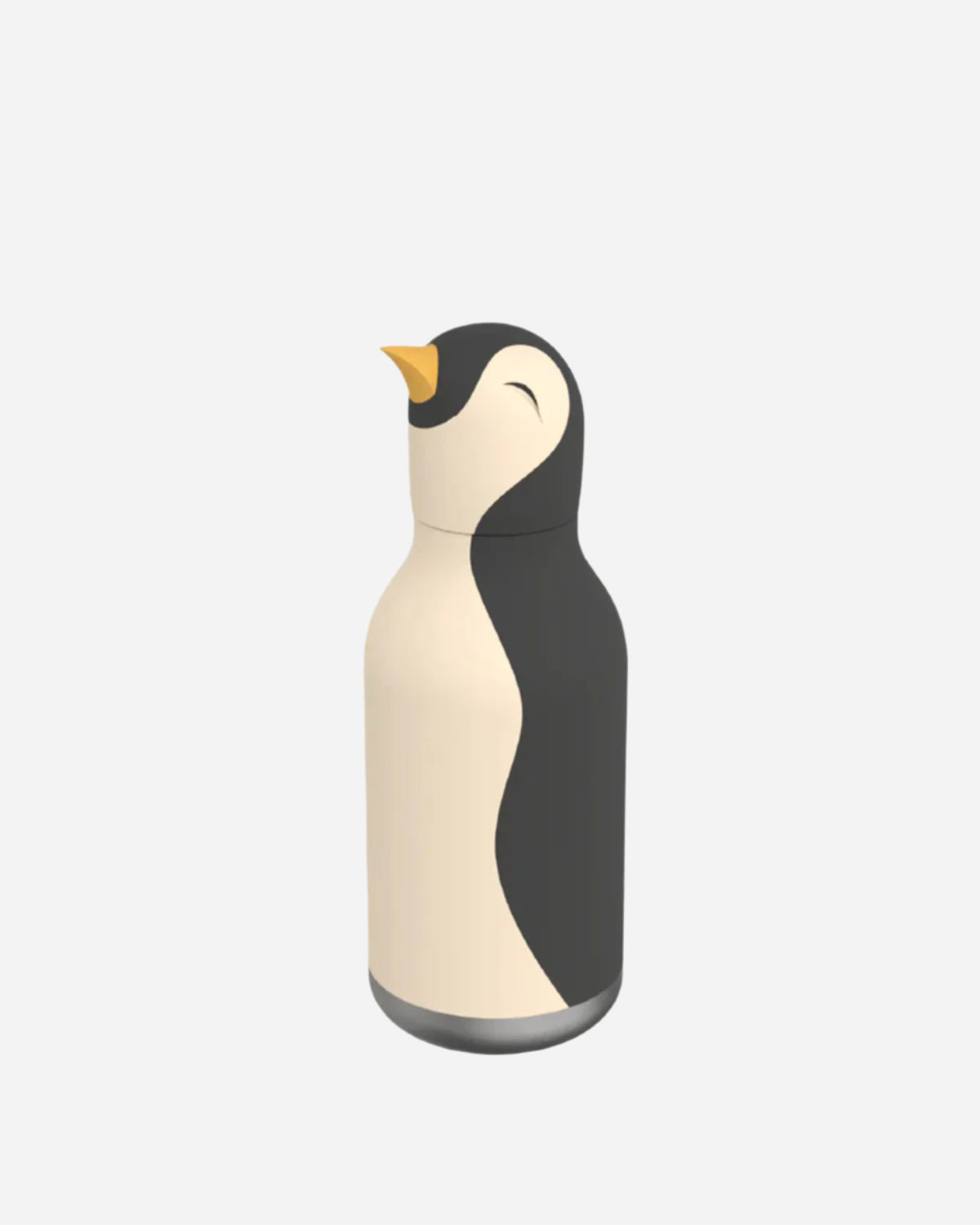 Childrens water bottle with penguin head