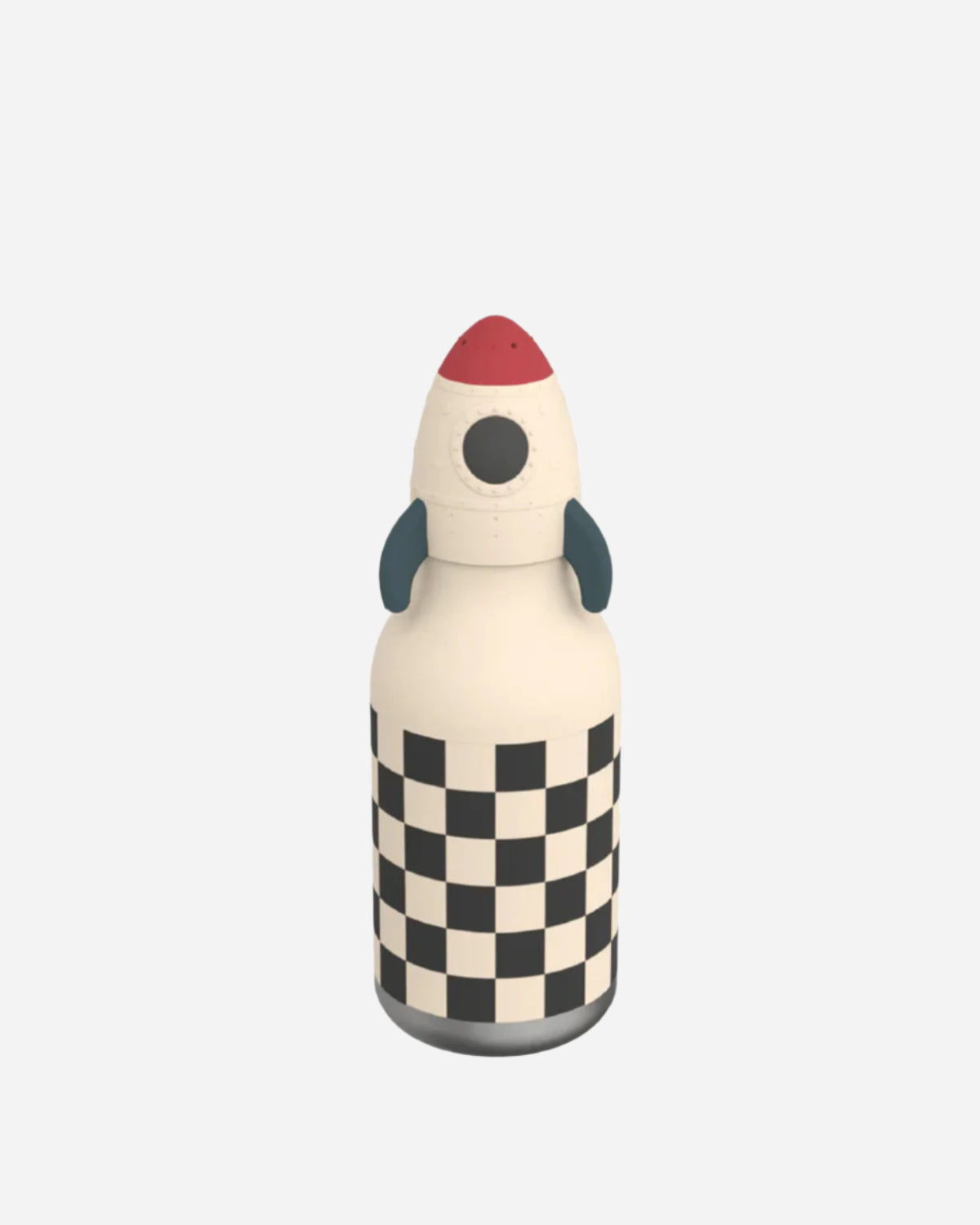 Childrens water bottle with rocket lid