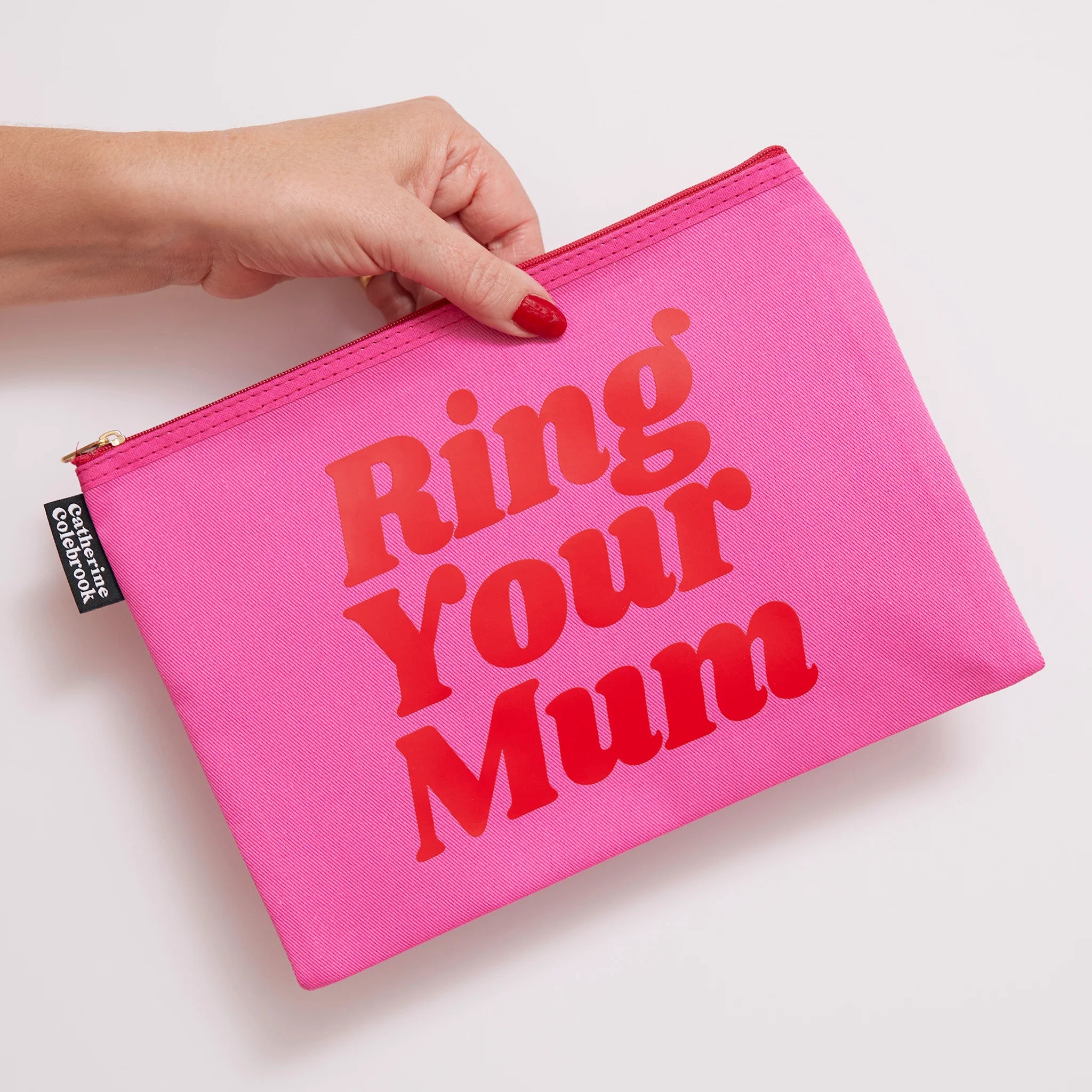 RING YOUR MUM PURSE PINK RED