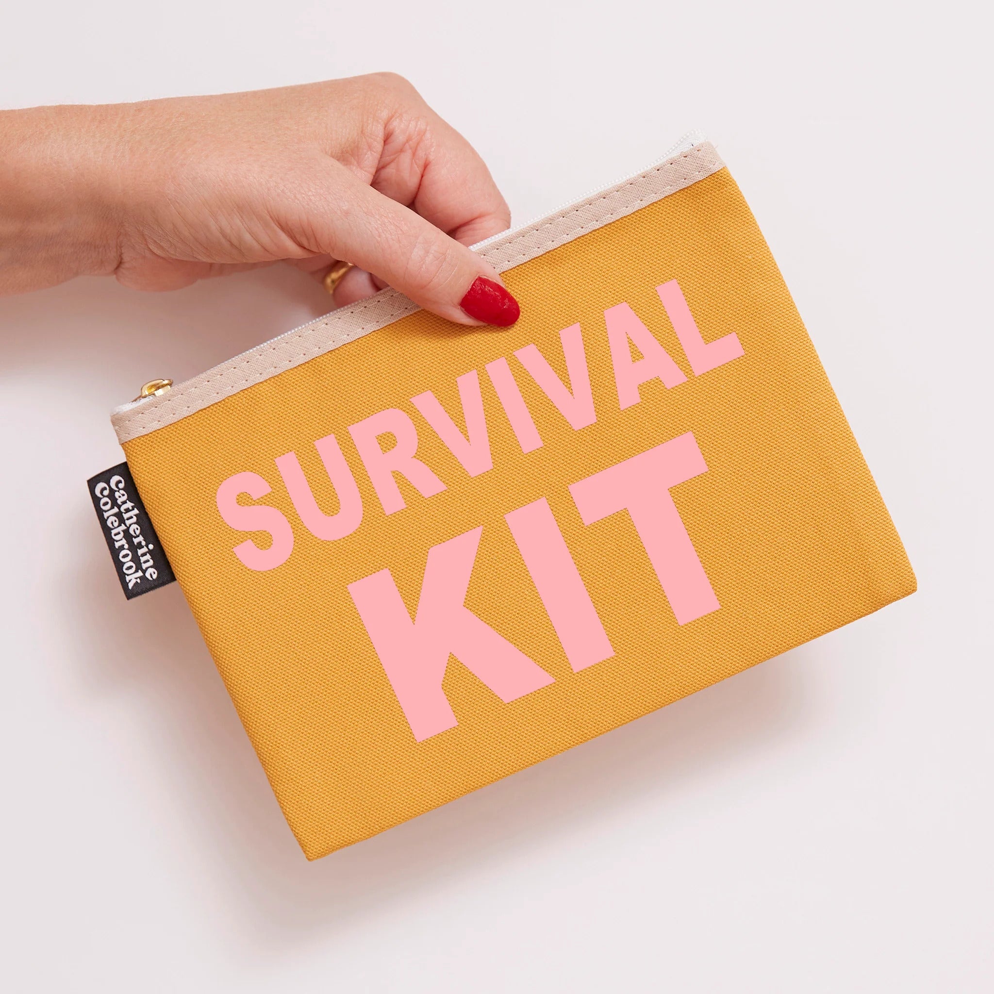 SURVIVAL KIT MEDIUM PURSE MUSTARD SALMON