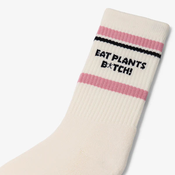 EAT PLANTS B*TCH SOCKS