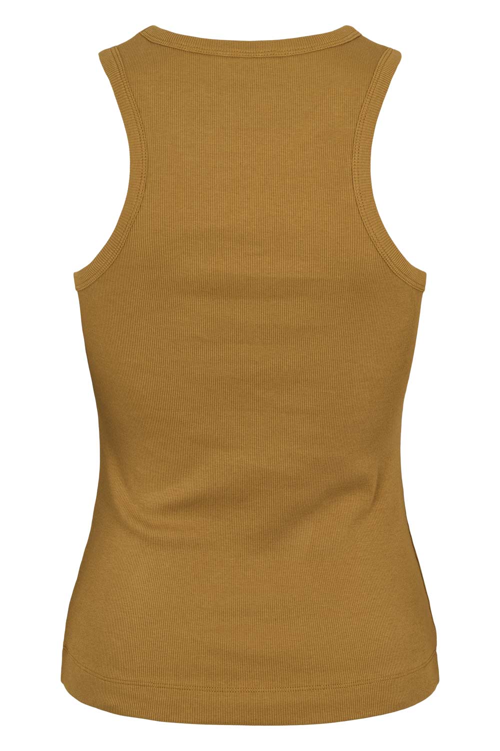 BLOSSOM RACERBACK RIB TANK DULL GOLD