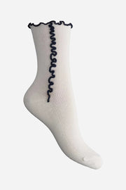 NINEL SOCKS 2 PACK PRISTINE/DARK SAPPHIRE