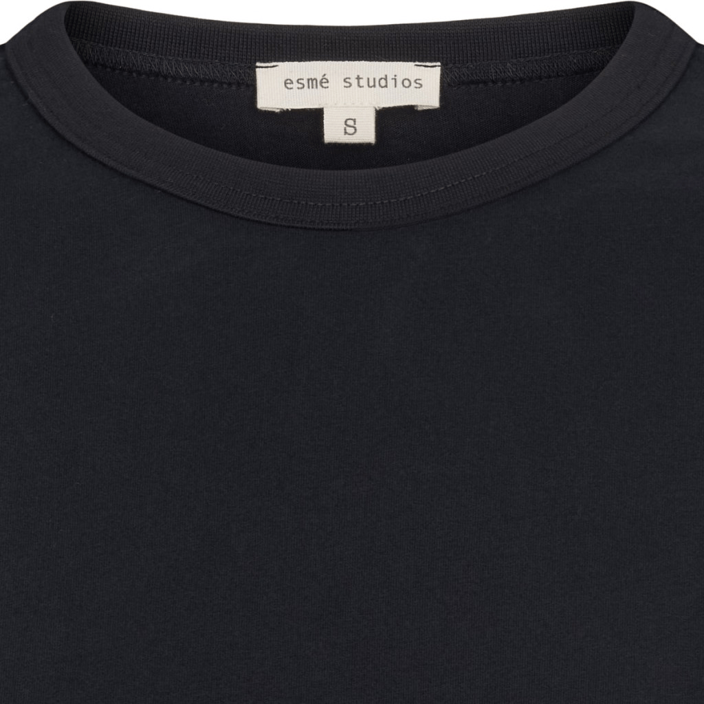 SIGNE 2/4 BOXY T-SHIRT BLACK