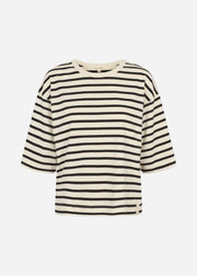 Black and white striped shirt on a white background