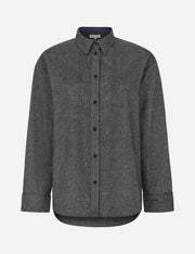 Dark gray shirt on a white background