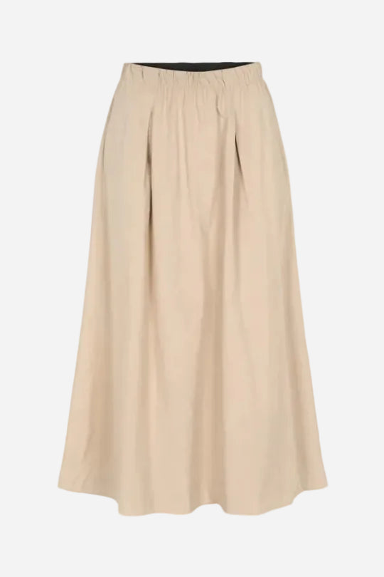 Beige skirt on a white background