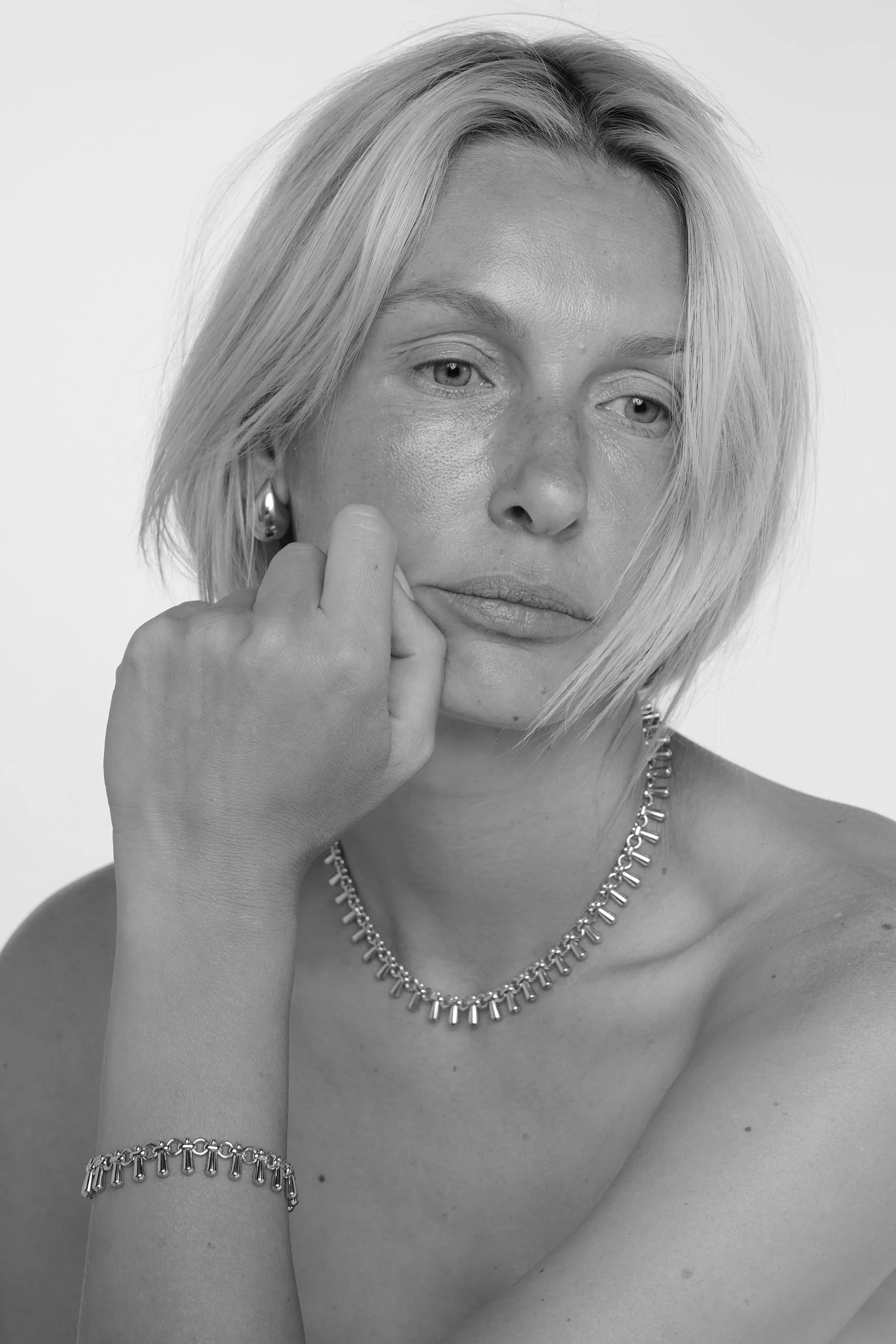 DEWDROP NECKLACE SILVER