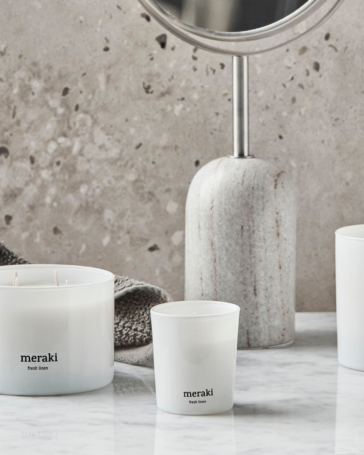 FRESH LINEN BOXED CANDLE SET OF 2