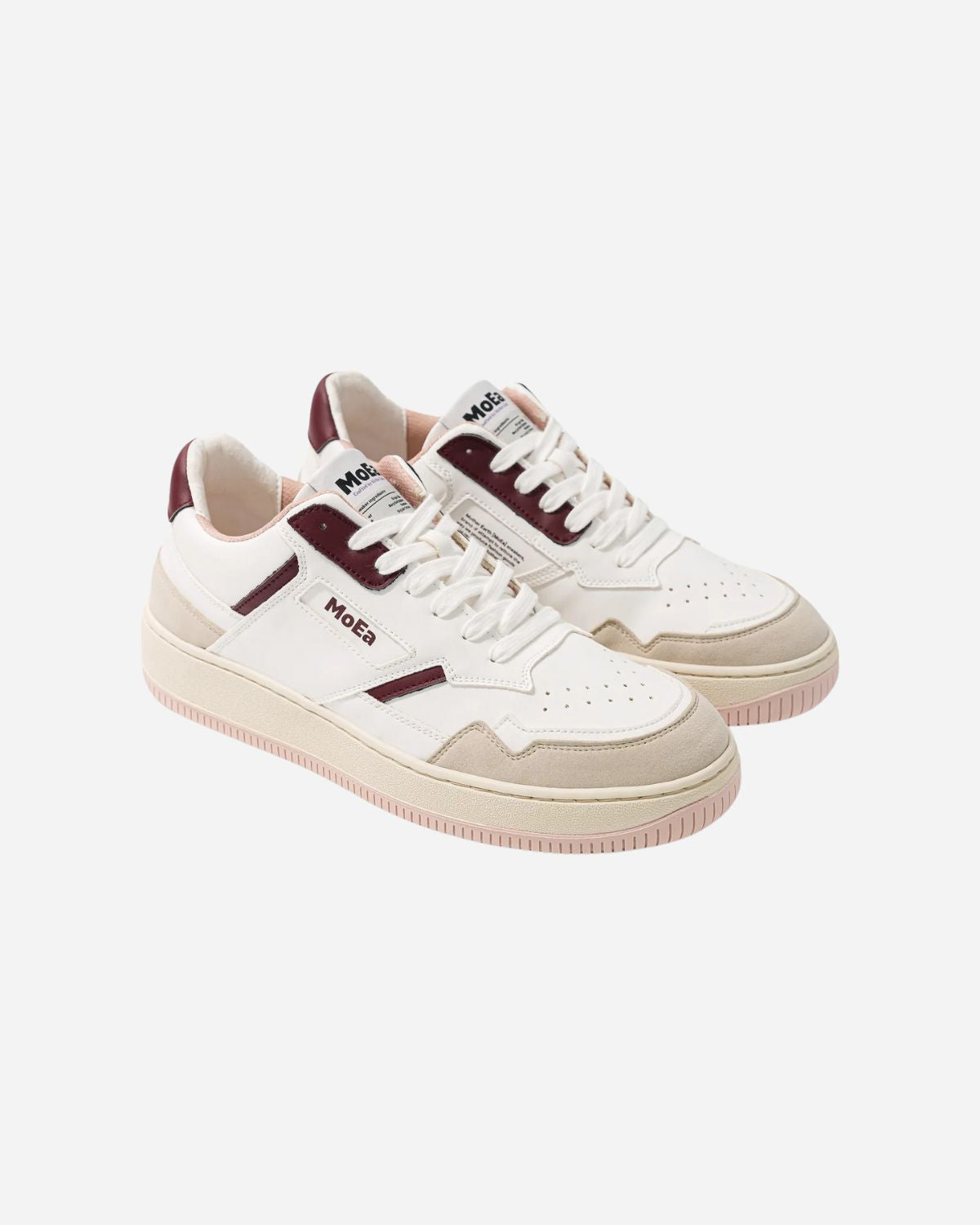 GEN1 GRAPES WHITE & WINE SUEDE TRAINERS