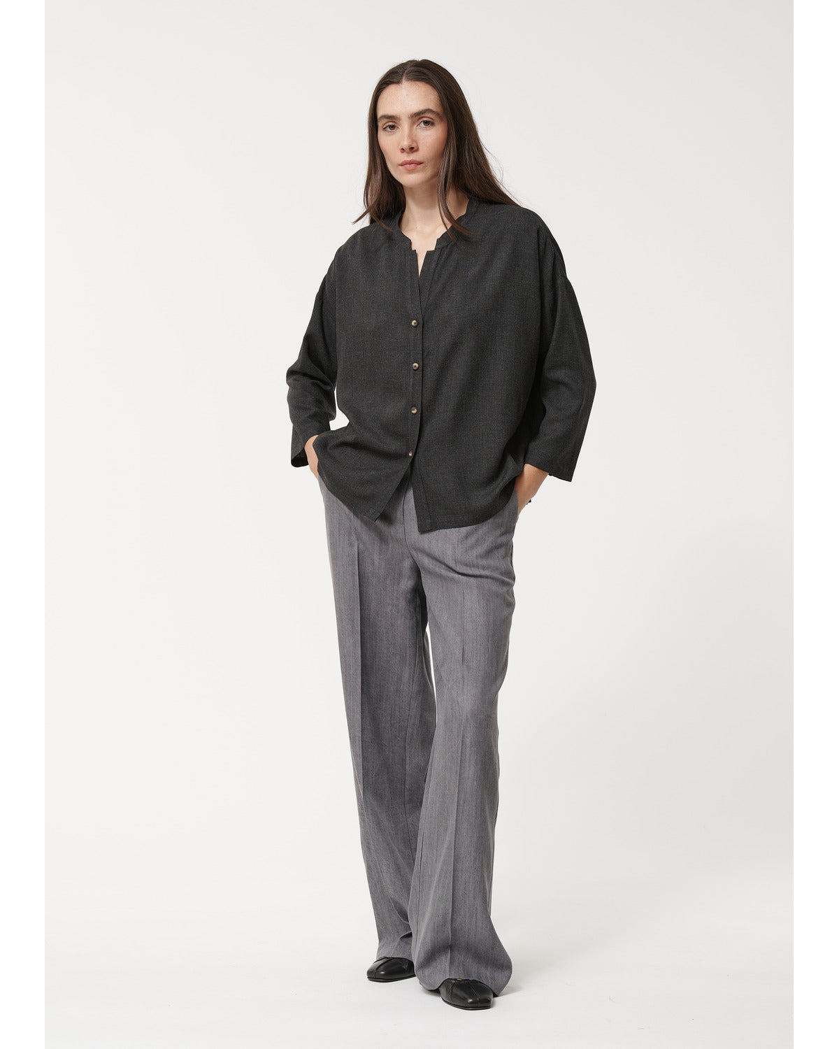 TIRIANE SHIRT CHARCOAL