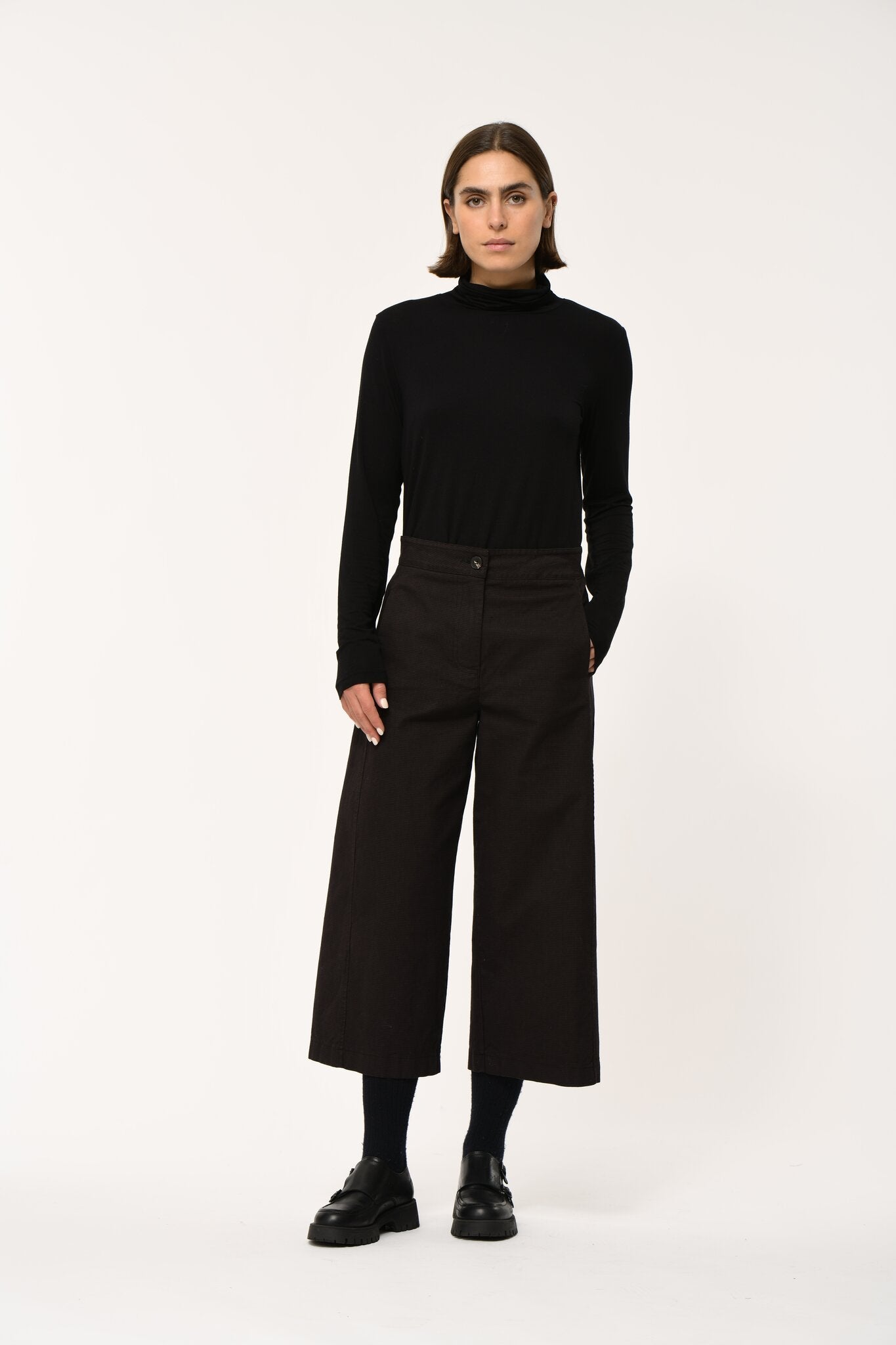 TAYLOR TROUSERS CHOCOLATE BLACK