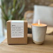 COFFEE CUP CANDLE IVORY - LIME, BASIL + MANDARIN