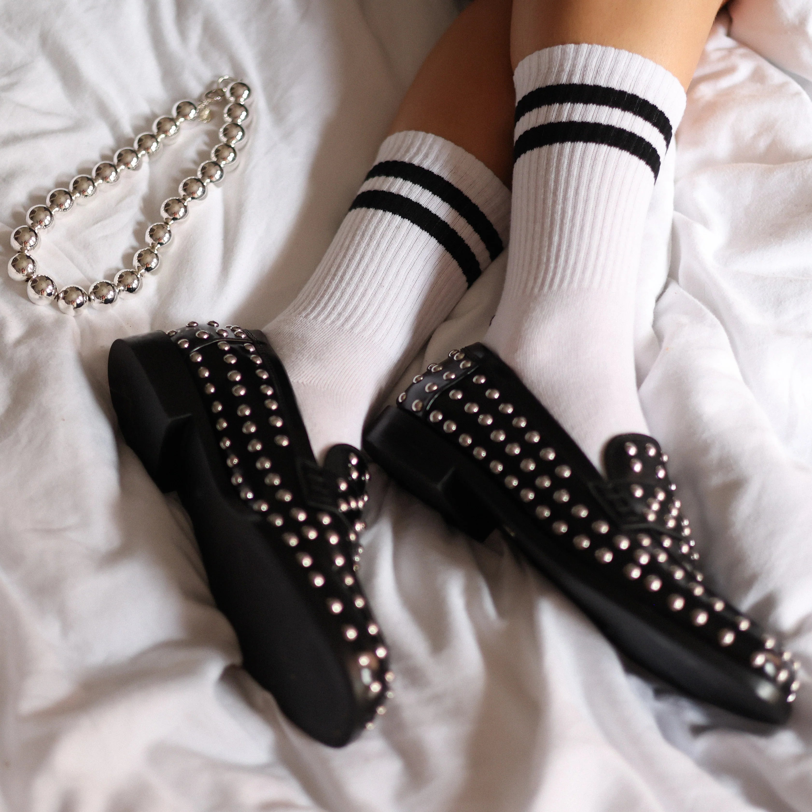 TENNIS SOCKS WHITE & BLACK