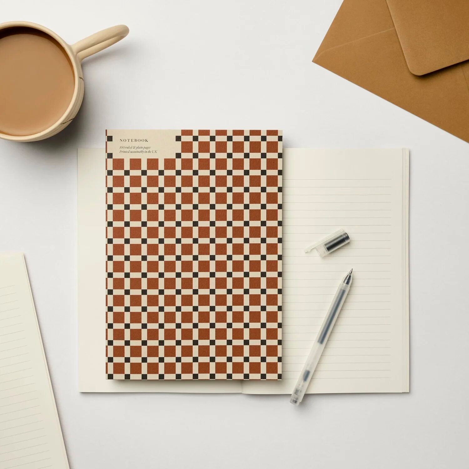 A5 CINNAMON BRUGGE TILE NOTEBOOK