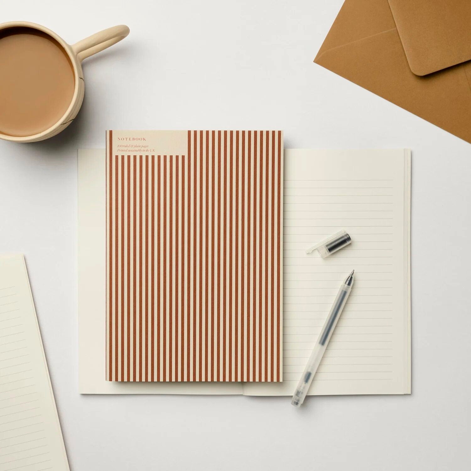 A5 CINNAMON STRIPE NOTEBOOK