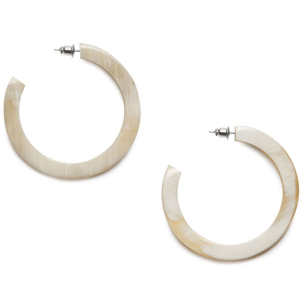 WHITE NATURAL CLASSIC HORN HOOP